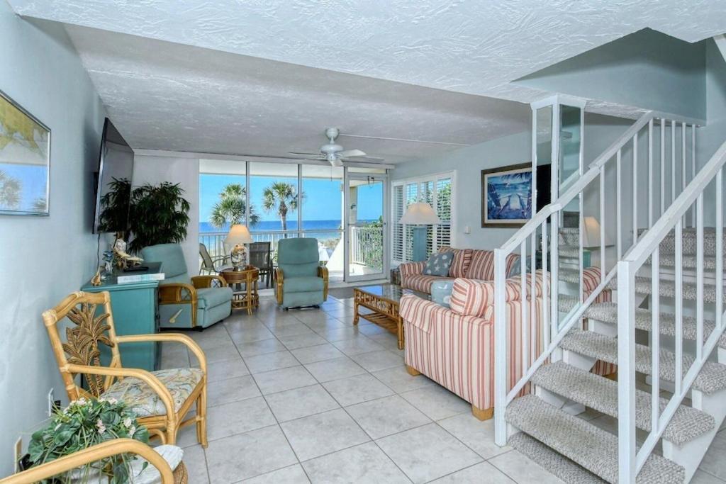 Laplaya 201C Breathtaking Gulf Panorama From This Corner End Unit With A Private Stairway To The Beach Longboat Key Exterior foto